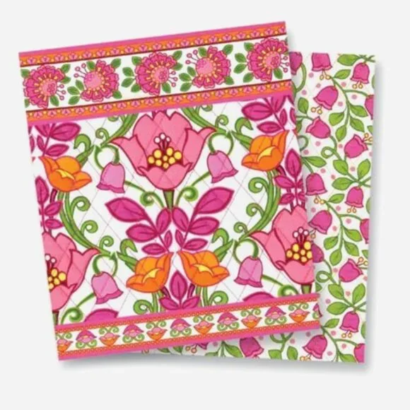 Vintage Vera Bradley Lilli Bell Pattern Zip Clip Id Wallet - Picture 2 of 4